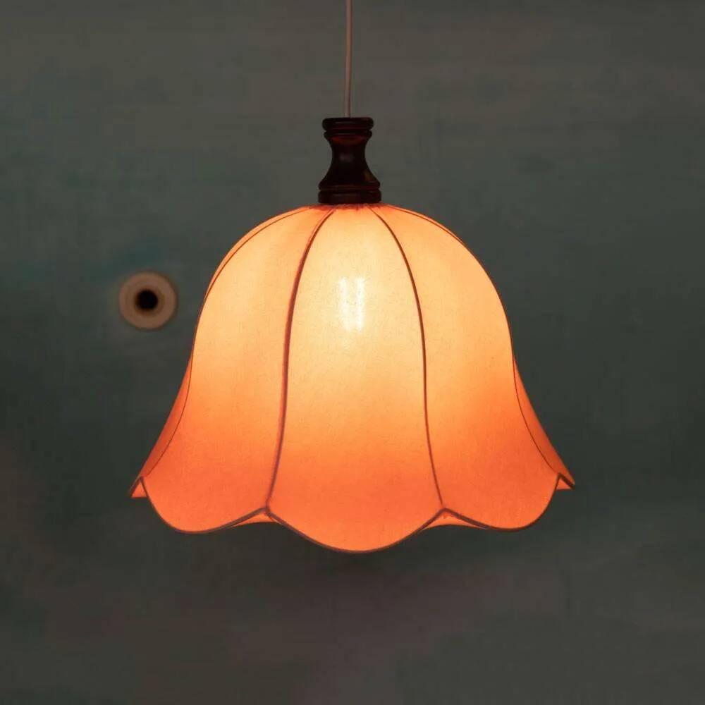 Vintage pink Scandinavian tulip pendant