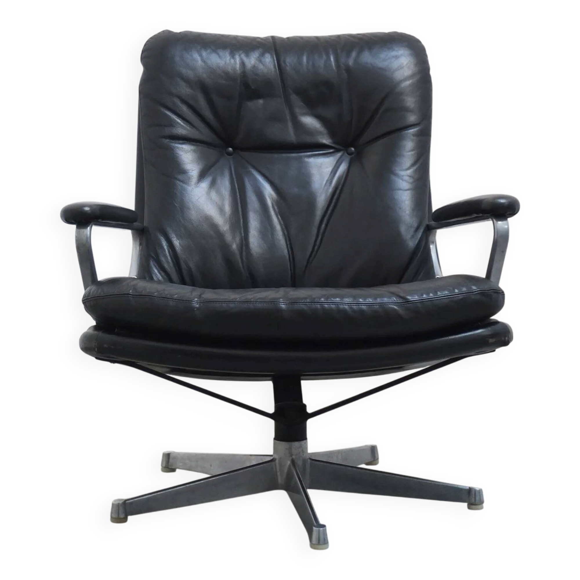 'Gentilina' swivel lounge chair by André Vandenbeuck for Strässle, 1960s