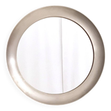 Round Narciso Mirror with Steel Frame by S. Mazza for Artemide, Italy