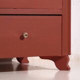 Antique red terracotta chest of drawers (circa 1920) #91