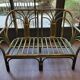 Rattan bench canapé
