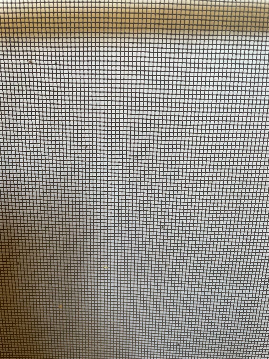 Five-panel golden metal fireplace screen from the 19th century.