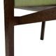 Vintage armchair solid wenge design 60s leather armrests design