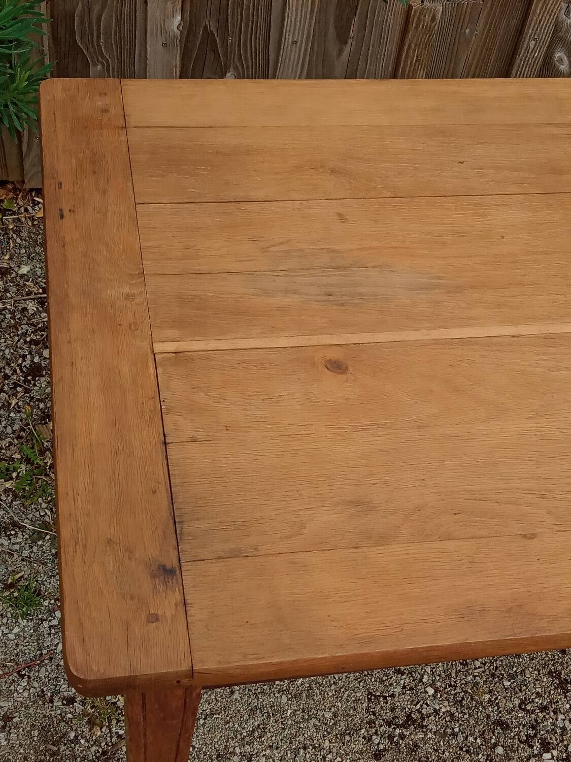 Oak farm table, 1930s/40s