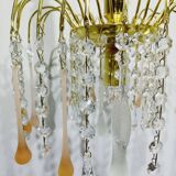 murano and crystal drops chandelier