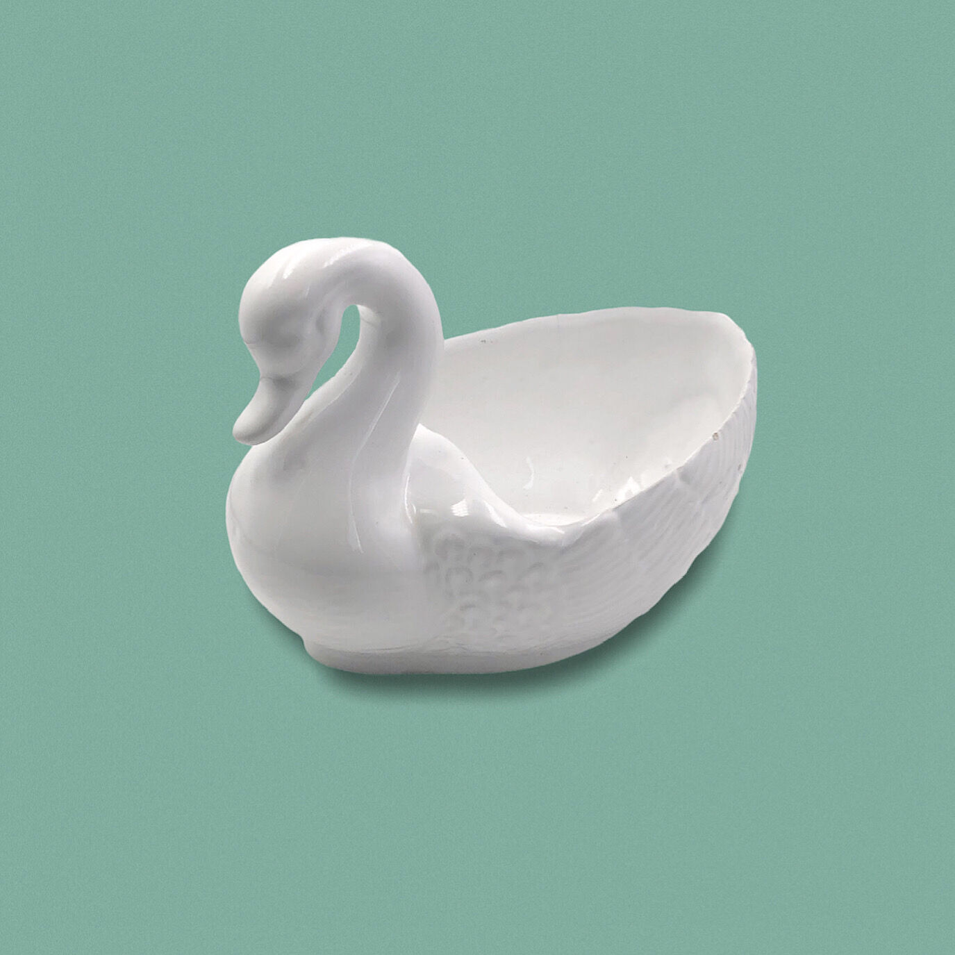 Vintage swan pot cover