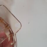 Set of 9 vintage amber glass bowl ramekins with handles