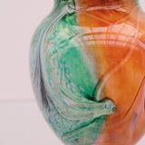 “Silice création” vase by Jean Michel OPERTO in blown glass