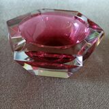 Ashtray or crystal bag empty Val Saint Lambert Vintage