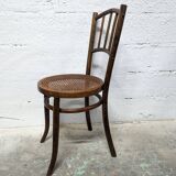 Bentwood bistro chair with caned seat