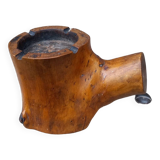 Cendrier en bois vintage