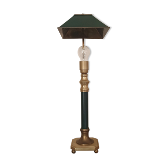 Lampe de table vintage en laiton et métal réglable