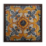 Wall cladding earthenware with fleur-de-lis