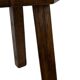 Tables d'appoint hexagonales brutalistes en chêne, années 1950, lot de 3