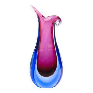 Murano vase, mid-century modern, glass, Mandruzzato, Italy, 1950s