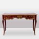 Bureau plat de style Louis XV à décor de scènes lacustres. Circa 1800.