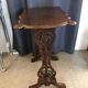 Art nouveau mahogany table with cut-out top