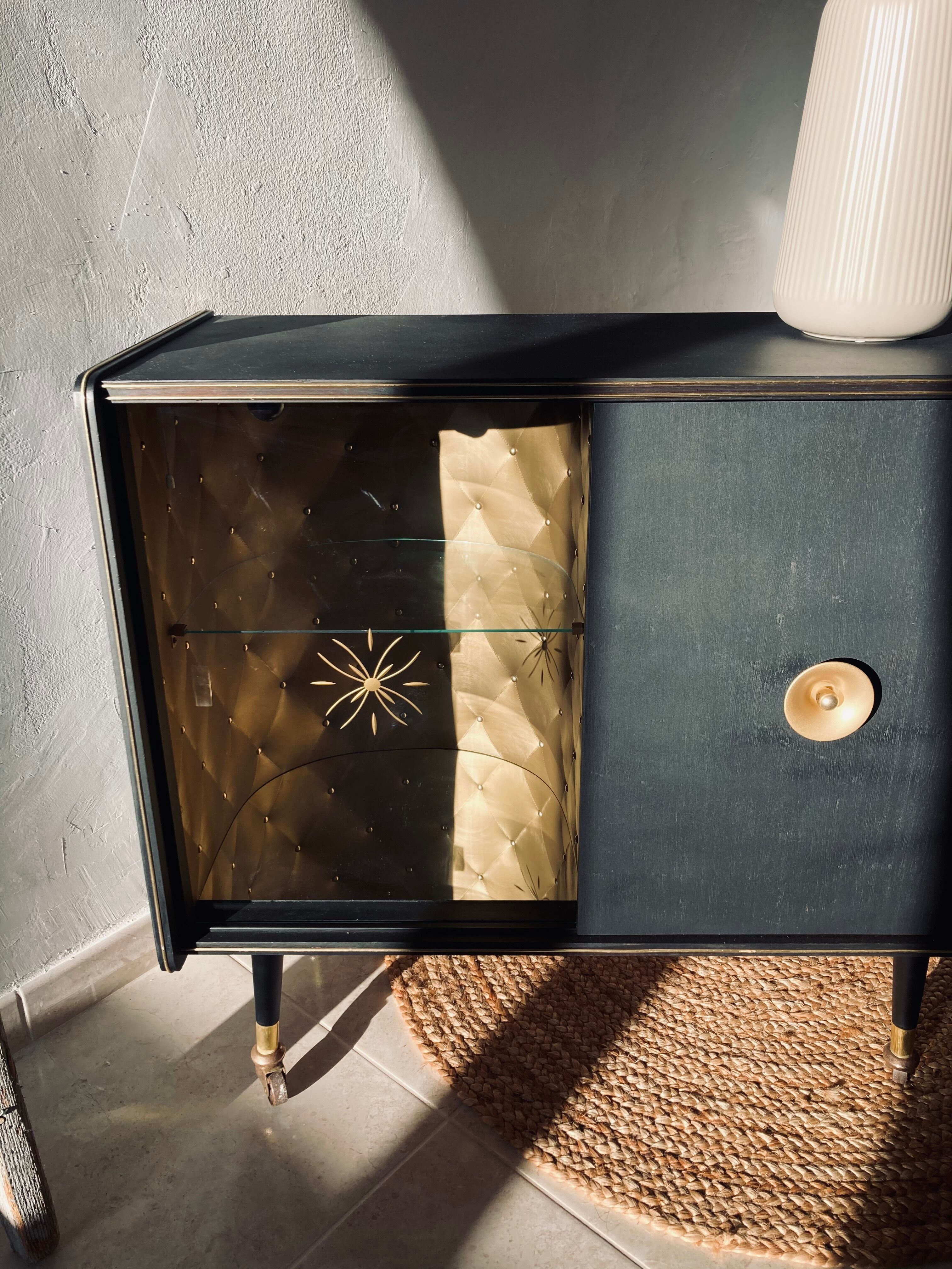 Vintage bar on wheels