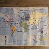 Carte scolaire - planisphère politique et planisphère économique