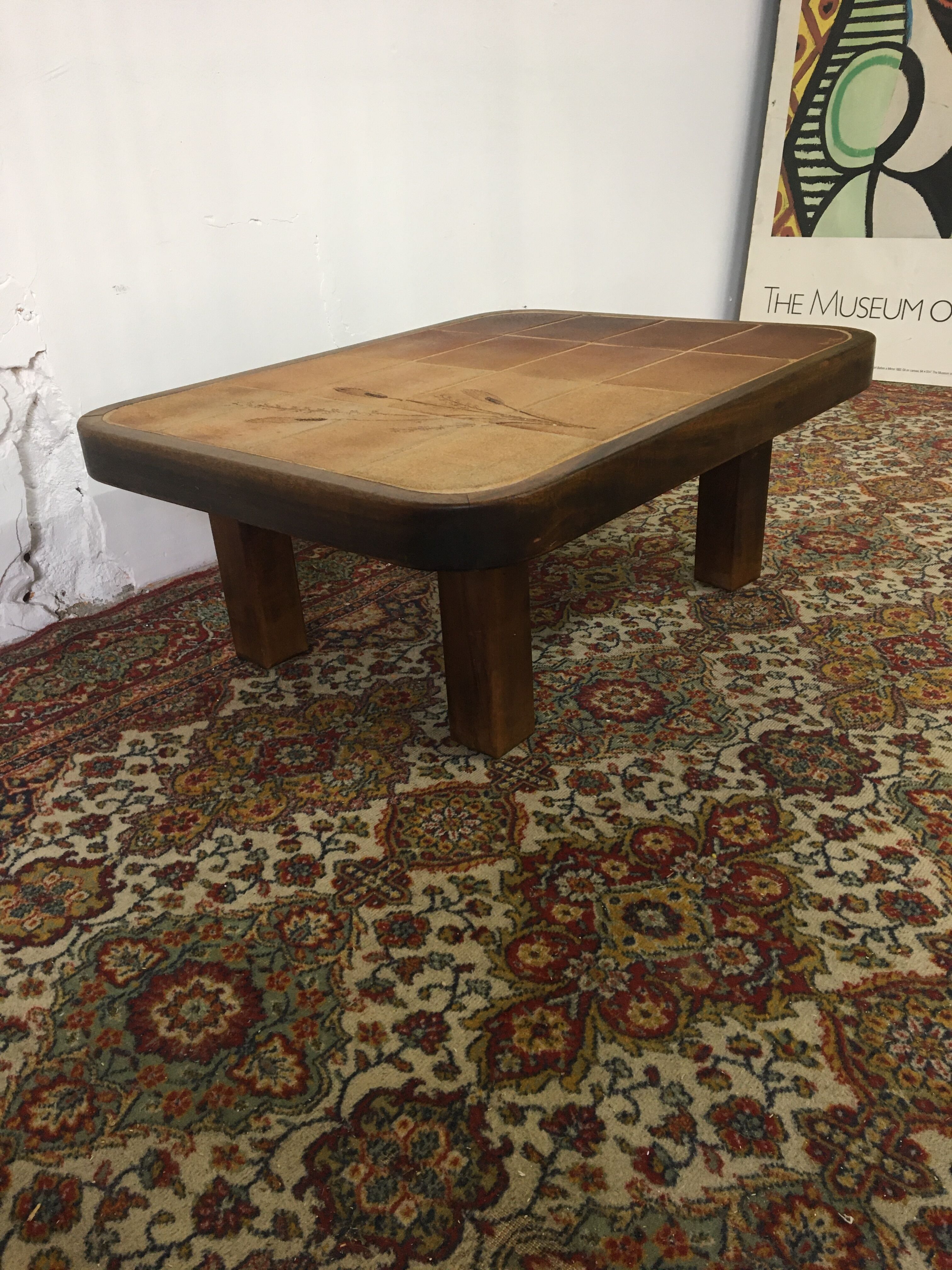 Ceramic coffee table by Barrois Vallauris