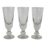 Set of 3 absinthe glasses, early 20th century