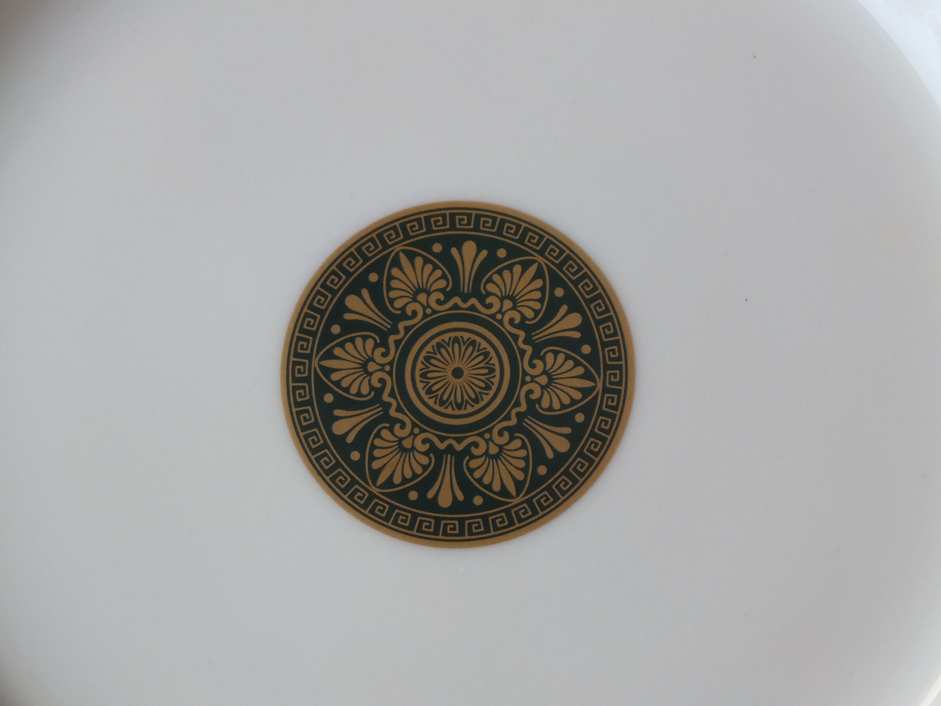 Duo flat plate - royal Doulton Oxford Green dessert, Bone China