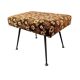 Pouf fleuri vintage / tabouret pliant / petite échelle