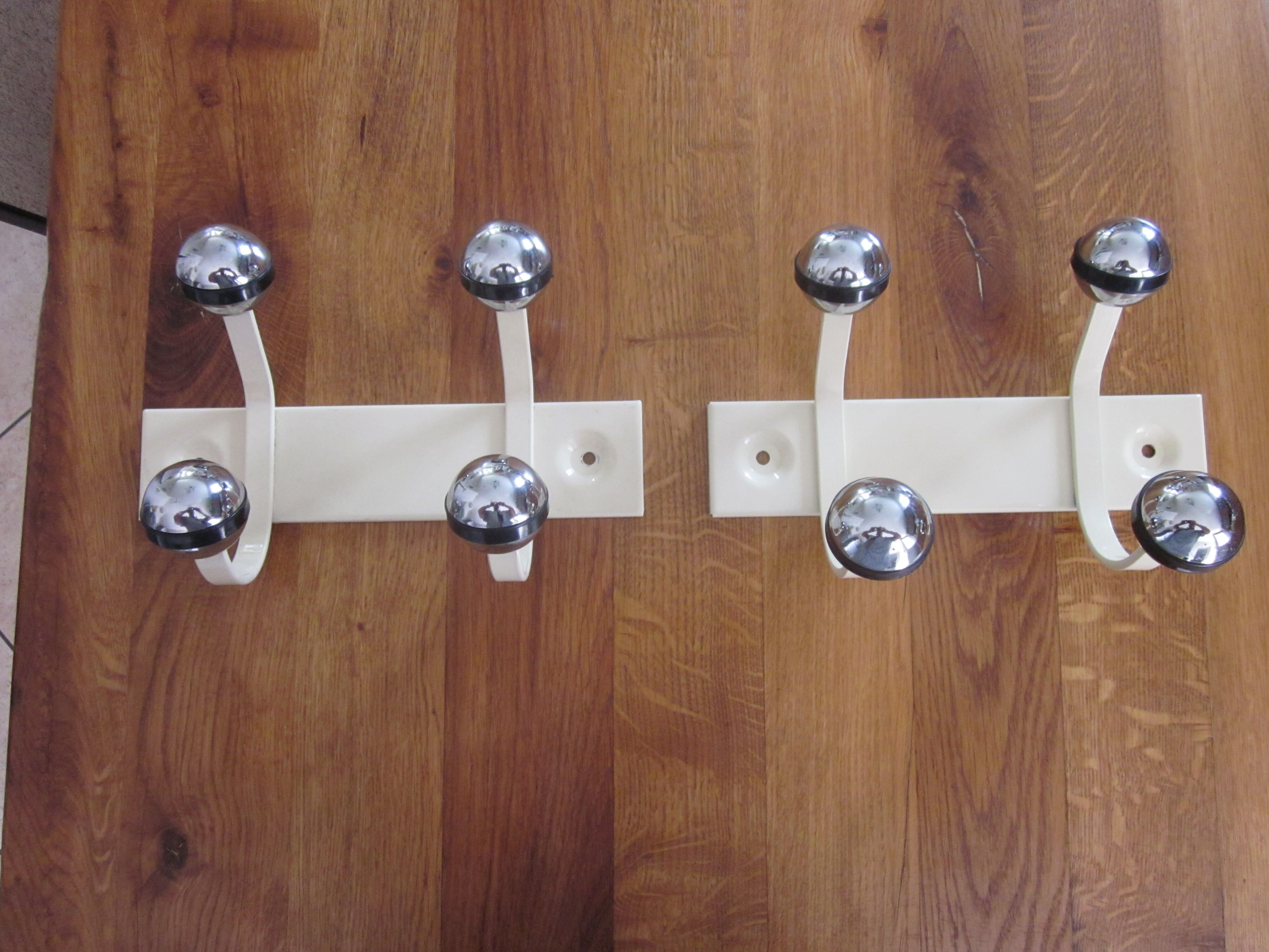 Pair of vintage coat racks
