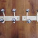 Pair of vintage coat racks