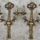 Paire d'appliques en bronze doré