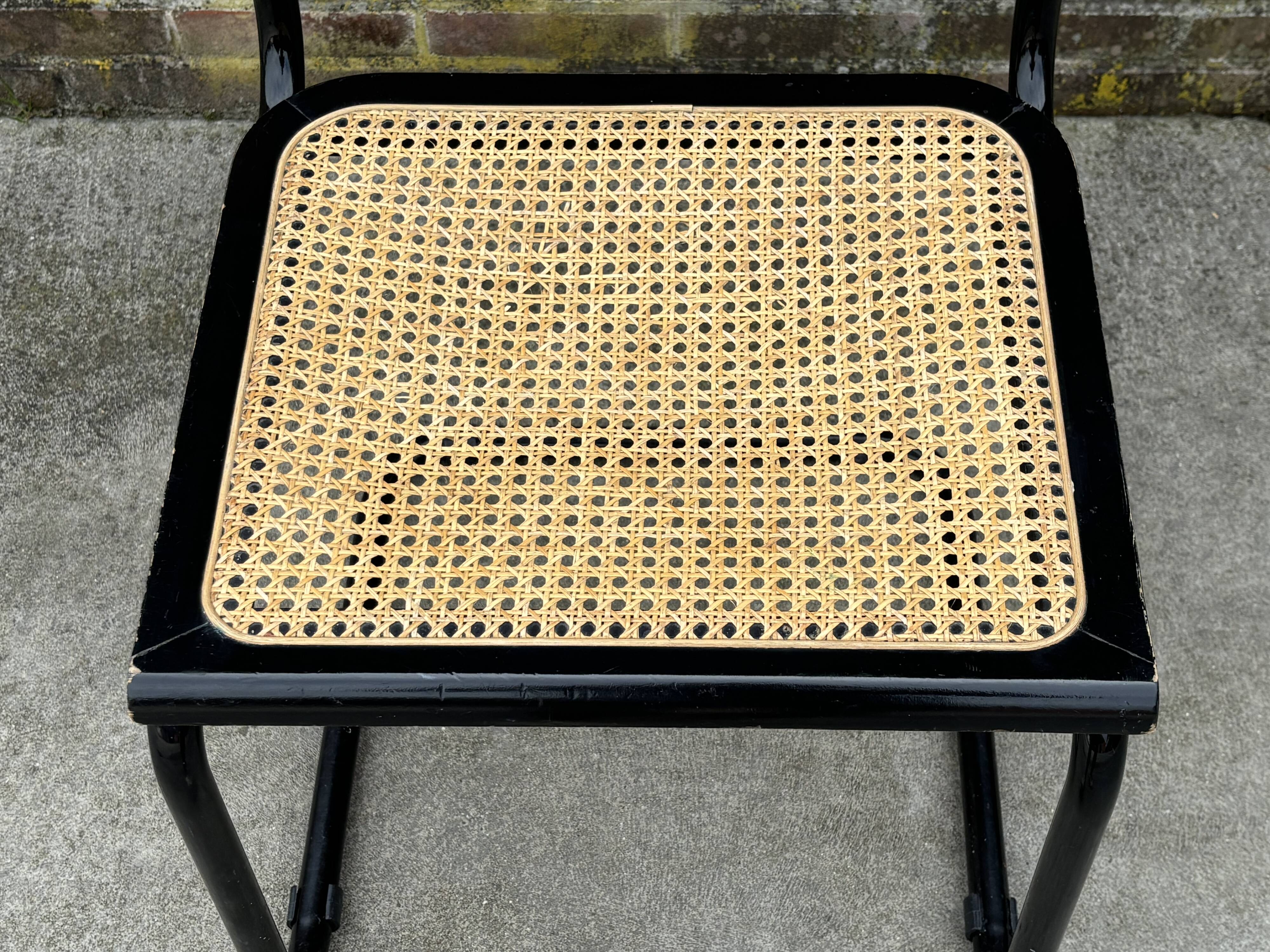 Vintage Cesca design chair b32 model in black