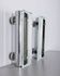 Pair of vintage 1960s metal and glass wall lamps, Italian design