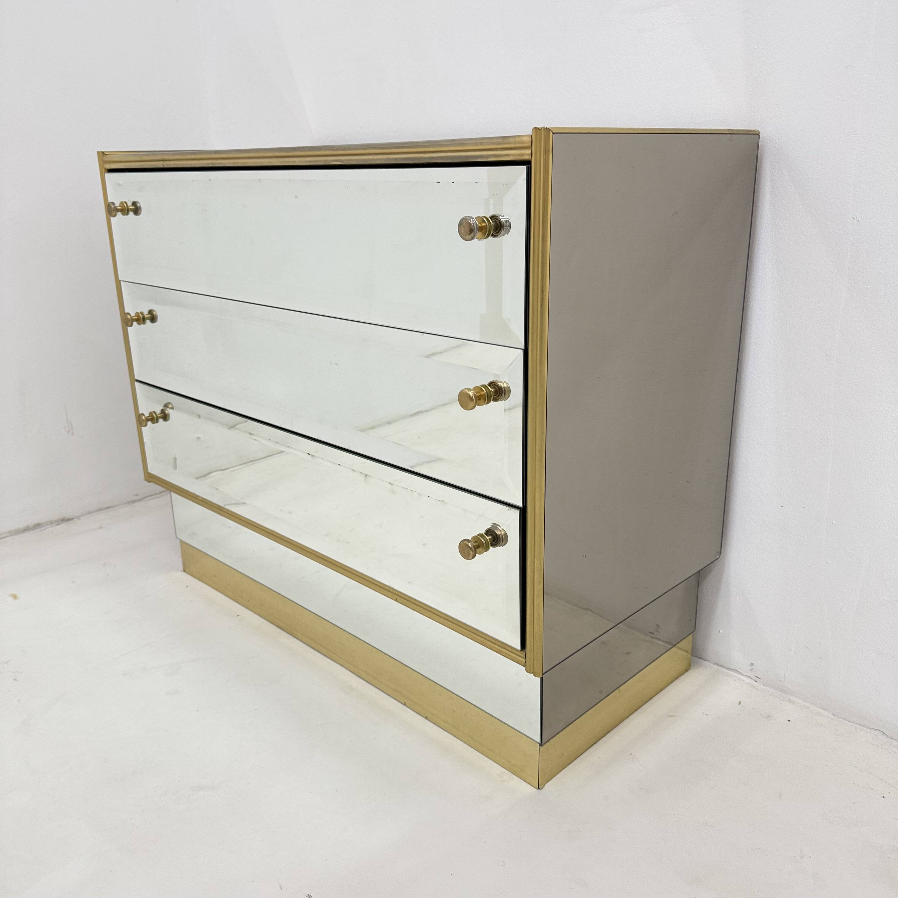 Commode à miroir Schöninger du milieu du siècle, années 1970