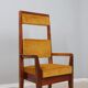Mid century high back chair Italy 1950