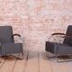 Bauhaus Armchairs in Beech and Chrome from Mücke-Melder, Czech, 1930s, Set of 2