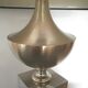 Lampe métal brossé or 1970