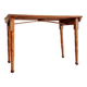 Old wooden table with turned legs - speckled top