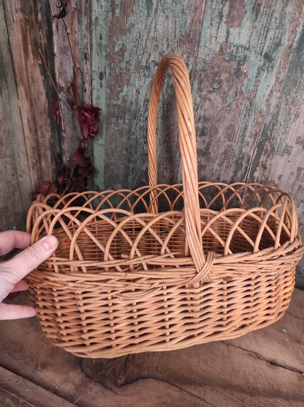 Panier ovale vintage français