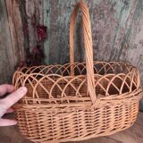 French vintage oval basket