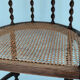 Edwardian barley twist corner chair with cane late 19th century
