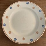 5 assiettes à dessert anciennes Sarreguemines XXème siècle