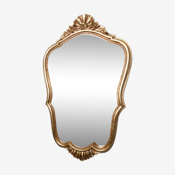 Miroir doré style Louis XV 30x46cm