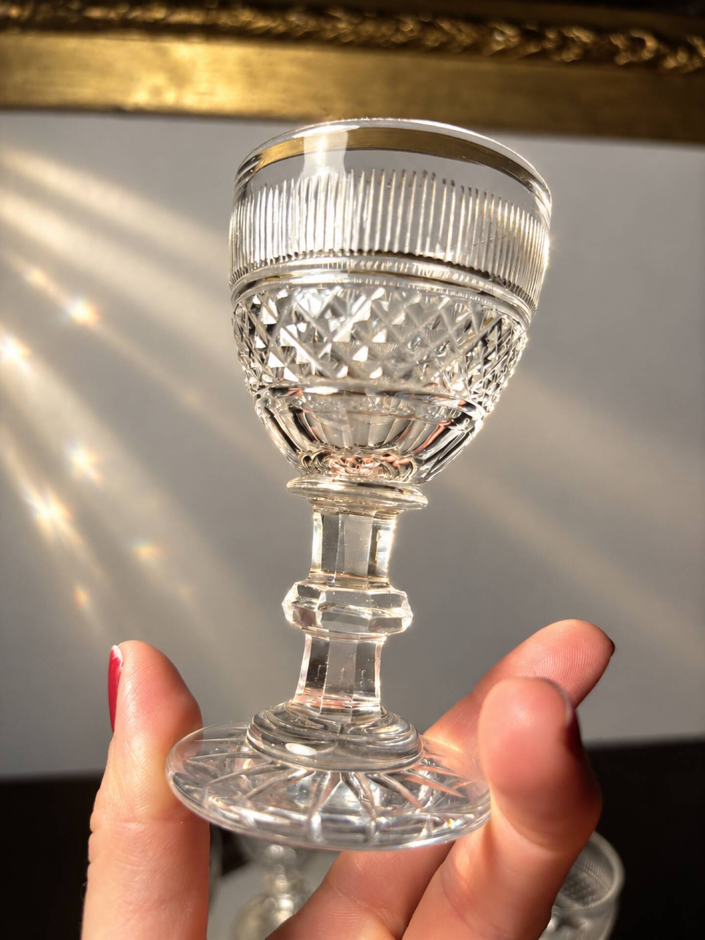 7p. Glasses Saint Louis Trianon model