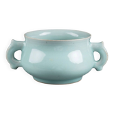Brule parfum en porcelaine céladon - Dynastie Qing - XIXème siècle - Chine