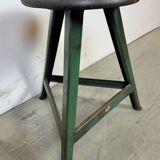 Dark Green Industrial Workshop Stool from Drupol, 1960s