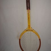 Old wooden tennis racket Donnay la Hutte Campus from 1960