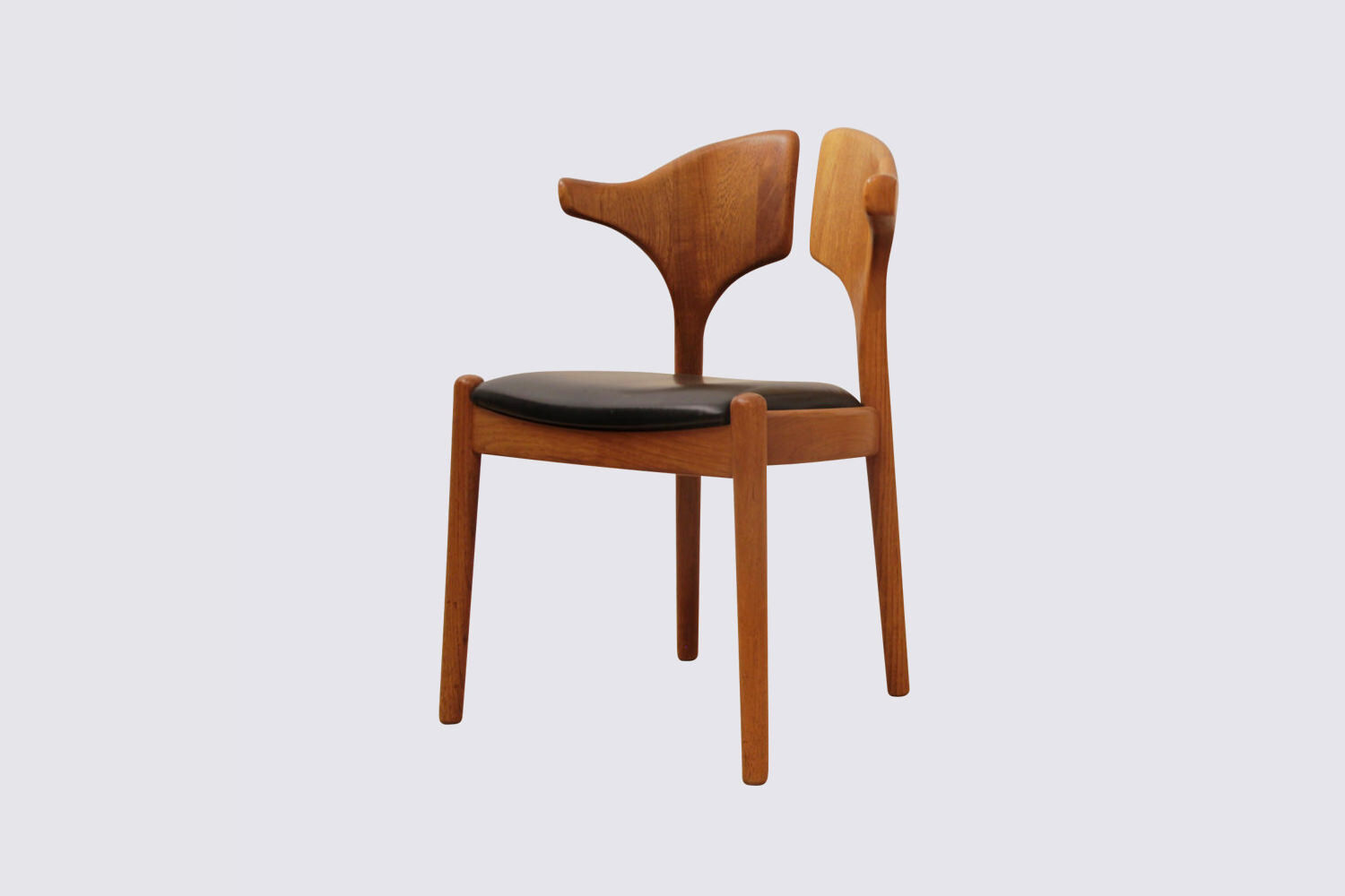 Danish 60s teak Gingko chair