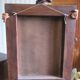Large mirror in natural stained wood