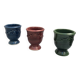3 egg cups anduze vase