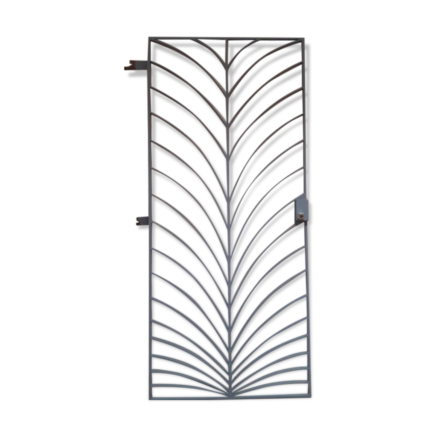 Art Deco wrought iron grill door 200x88cm